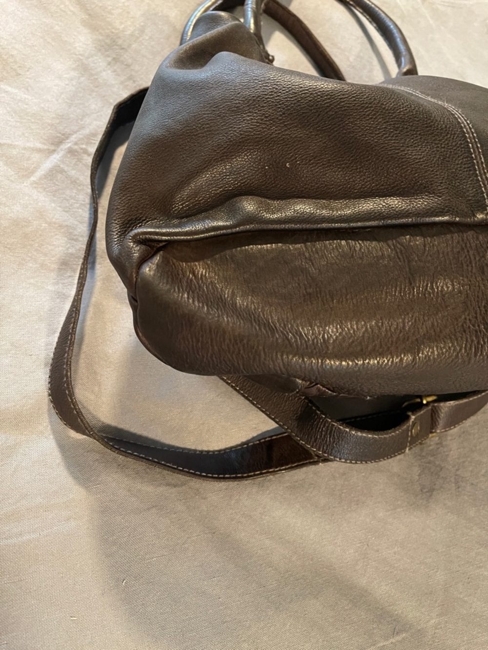 Amsterdam Heritage Leather Shoulder Bag with Top Handles - Picture 3 of 14